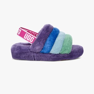 Ugg Rainbow Fluff Yeah Men Slippers Multicolor/Purple (9561YLVPS)